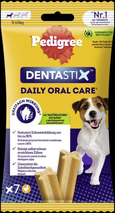 Produktbild Pedigree DENTASTIX™ Daily Oral Care kleine Hunde (Adult, 10 Stk., 1300 g)