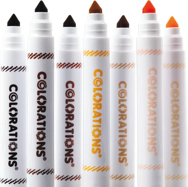 Produktbild Colorations Colorationen - Chubby Filzstifte Hauttöne, 35 Stk. (Mehrfarbig, 35 x)
