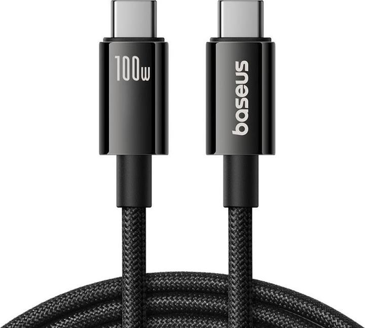 Image du produit Baseus Tungsten Gold Câble USB-C 3.2 / USB-C 3.2 100W 4K 60Hz 1.5m - noir (1.50 m, USB 3.2)