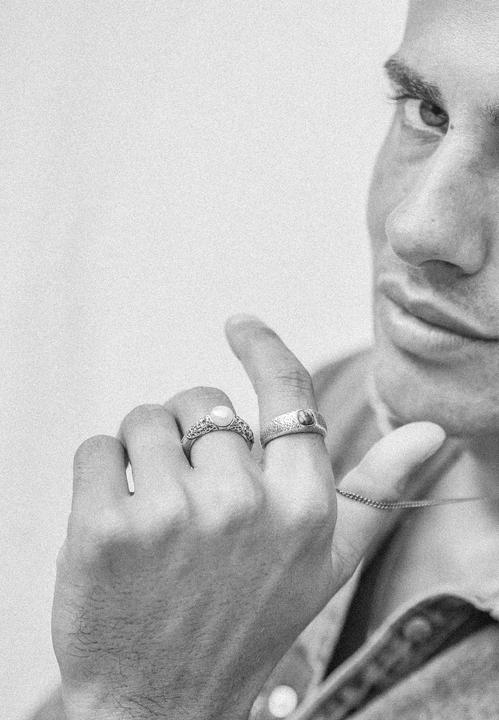 Image du produit Haze & Glory Ring Perle Vintage 925 Silber (62, Argent 925)