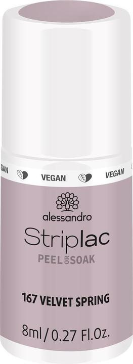 Alessandro Striplac Peel or Soak Velvet Spring 8 ml (167 Velvet Spring, UV-Gel Lack)