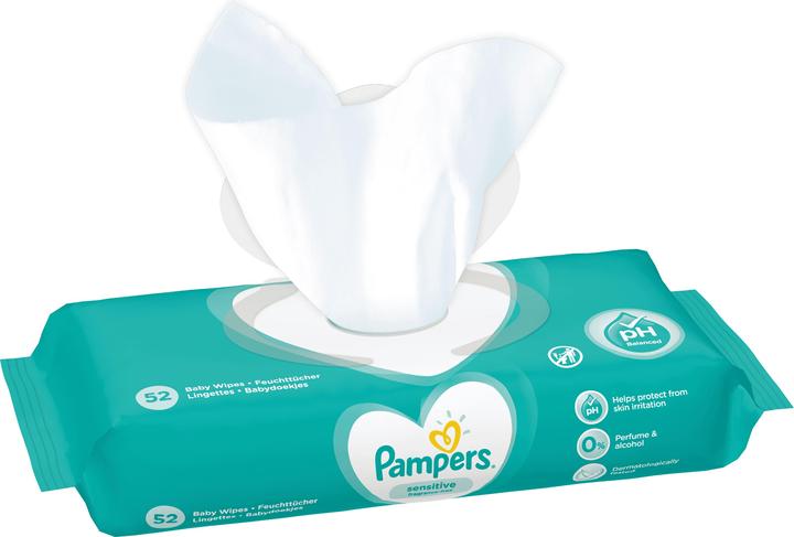 Actual product image Pampers Sensitive (52 Piece)