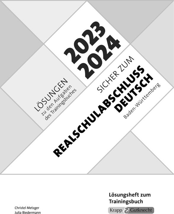 Actual product image Sicher z.RS-Abschluss BW 2023/2024, Lös (German, Butcher, Christel, 2022)