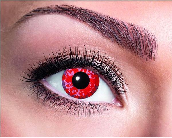 Image du produit Hanninger Lentilles de contact rouges (Diamant rouge)