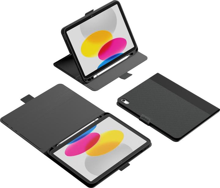 Produktbild Cygnett TekView Slim Case for iPad 10.9" (2022) 10th Gen. with Apple Pencil holder - Black (iPad 10.9 (2022))