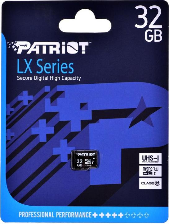 Image du produit Patriot Série LX (32 Go, microSDHC, U1, UHS-I)