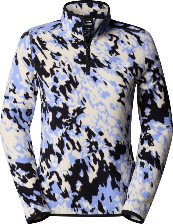 North Face Zipshirt Fleece Glacier Printed