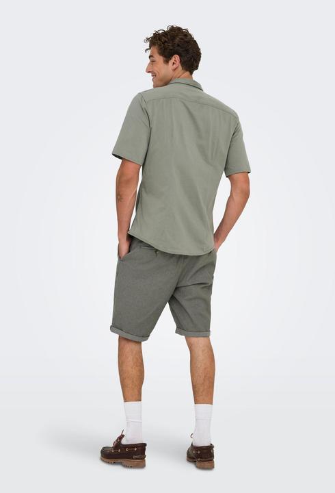 Produktbild Only & Sons Onsrobin Button Under Ss Stretch Shirt (M)