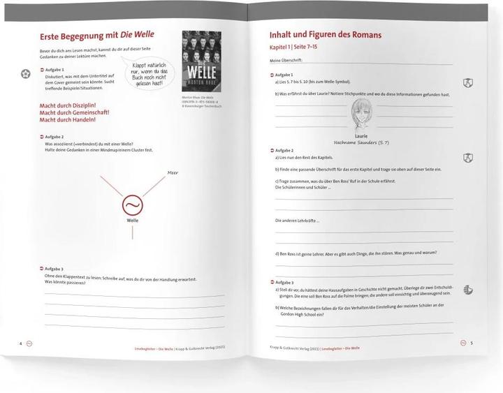 Actual product image Die Welle - Morthon Rue - Lesebegleiter (German, Michaela Staleker, Udo Staleker, Julia Biedermann, 2021)