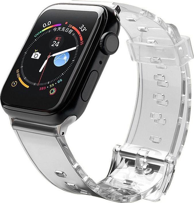 Immagine prodotto Hurtel Cinturino Leggero in Silicone Bracciale Orologio Bracciale Orologio 6/5/4/3/2 (44mm / 42mm) Nero (TPU)