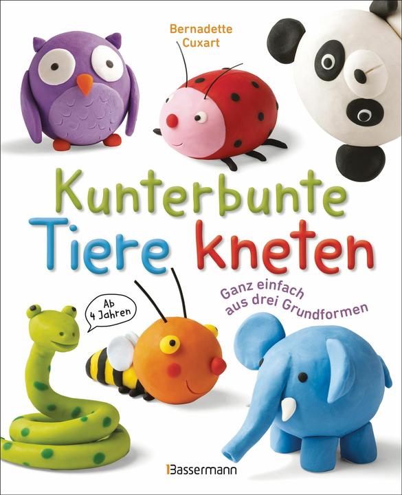 Actual product image Knead colourful animals. Quite simply from three basic shapes. From 4 years