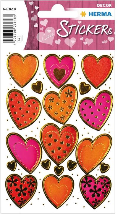 Actual product image HERMA Sticker hearts