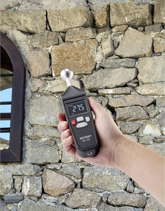 Actual product image Voltcraft MF-80 Material moisture meter Measuring range building moisture (range) 0 to 100.0% Measuring range
