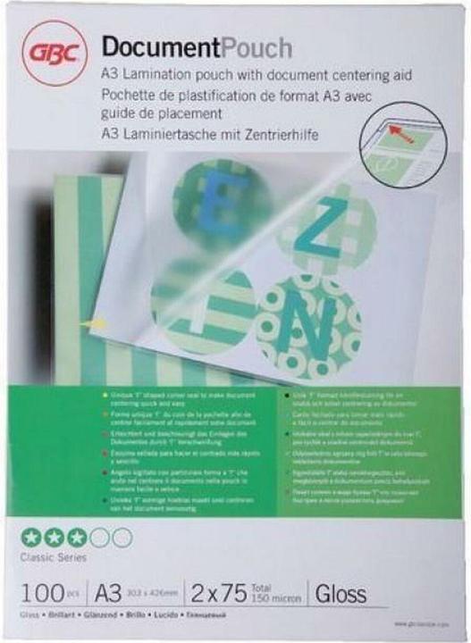 Actual product image GBC Laminating foil (A3, 100 Piece, 75 µm)