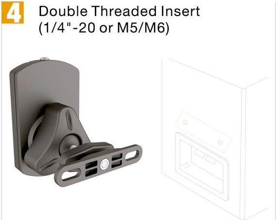 Actual product image Velleman Universal Speaker Wall Bracket (1 Pair) (1 pair, Wall installation, Rotatable)