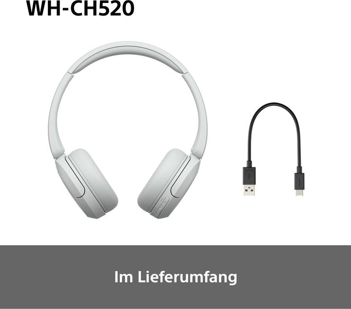 Immagine prodotto Sony WH-CH520 (Nessuna soppressione del rumore, 50 h, Senza fili)