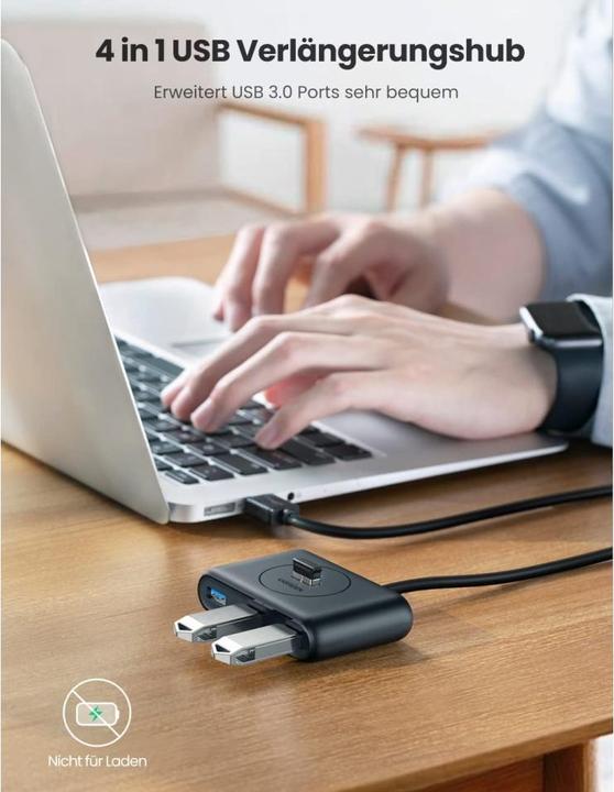 Actual product image Ugreen 40850 (USB-C, USB-A, 4 Ports)