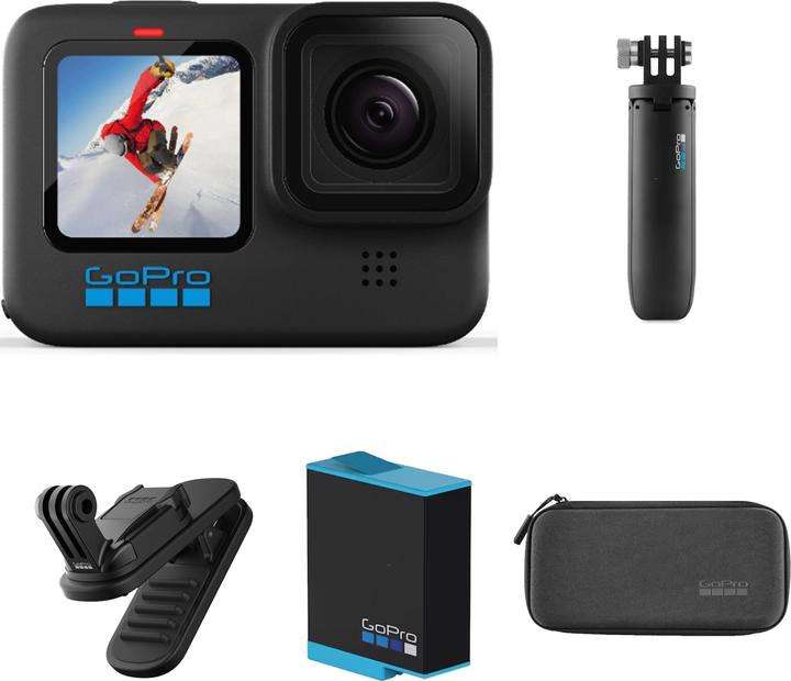 GoPro Hero10 Accessory Bundle (60p, WLAN, Bluetooth)