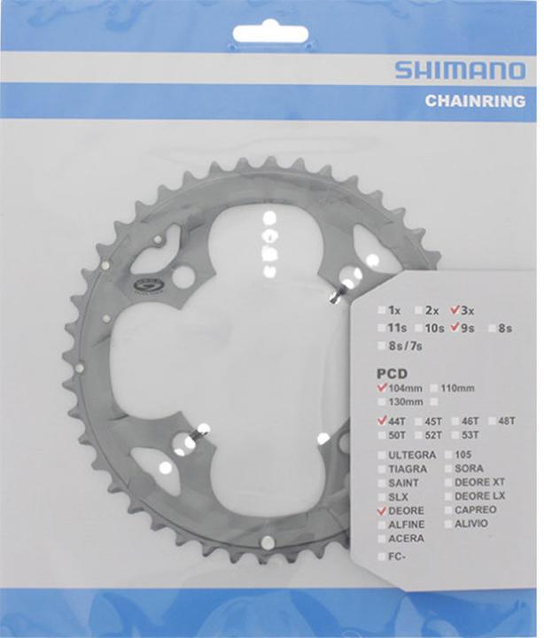 Actual product image Shimano Deore FC-M590 chainring 3x9s (44)