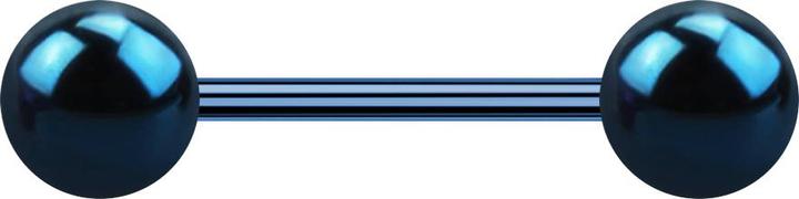 Produktbild Star Piercing Micro Barbell dunkelblau mit zwei Kugeln (Chirurgenstahl 316L, ohne Messing)