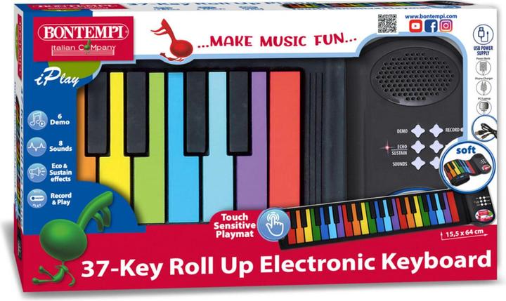 Immagine prodotto Bontempi Pianoforte roll up 37 tasti con note colorate