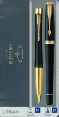 Produktbild Parker Set - Füllfederhalter + Kugelschreiber Urban Black GT - 2093381 (Gold, Schwarz, 2 x)