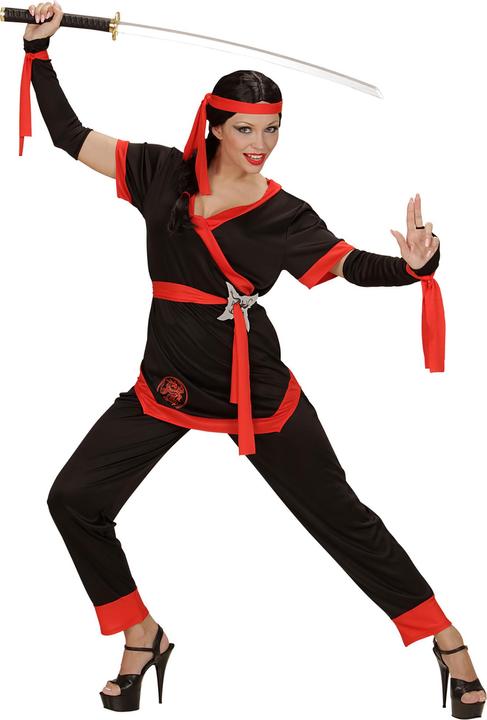 Image du produit Widmann Costume de la fille ninja noire (S)