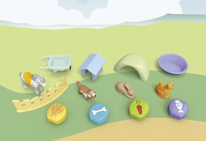 Image du produit Playmobil 71136 1.2.3 : Pension pour animaux avec distributeur de nourriture (71136, Playmobil 1.2.3)