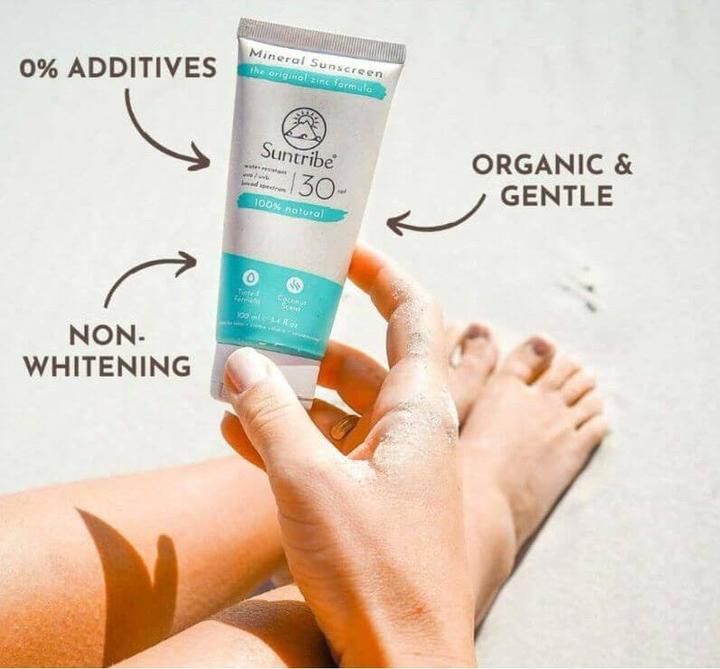 Image du produit Suntribe Mineralische Bio-Sonnencreme (Crème solaire, SPF 30, 100 ml, 1 g)