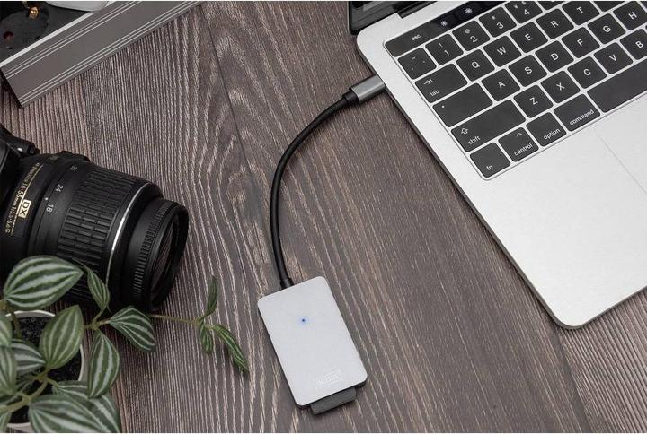 Produktbild Digitus USB-C Card Reader, 2 Port, High Speed (USB 2.0)