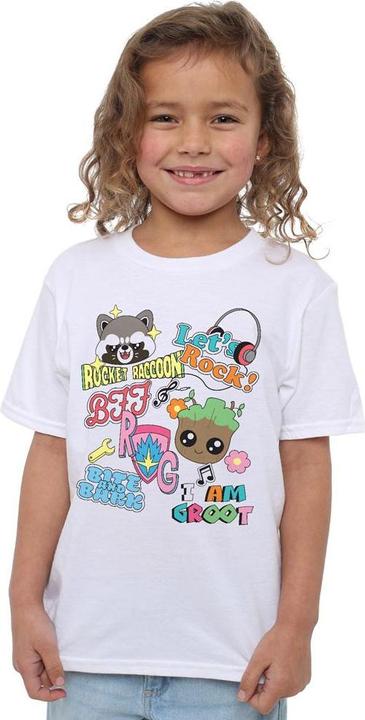 Immagine prodotto Guardians of the Galaxy Maglietta Rocket e Groot Adesivi Bambini (140)