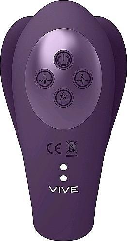 Actual product image Shots Yoko - Triple Action Vibrator Dual Prongs with Clitoral Pulse Wave