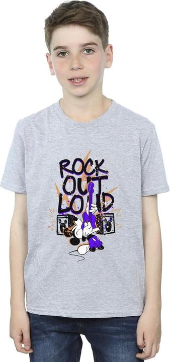 Actual product image Disney Boys Mickey Mouse Rock Out Loud T-Shirt (152, 158)