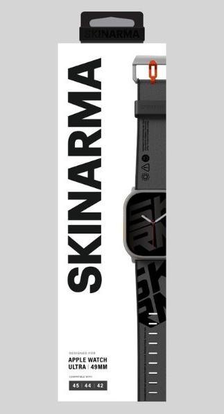 Actual product image Skinarma Band Spunk Apple Watch Ultra pewter green