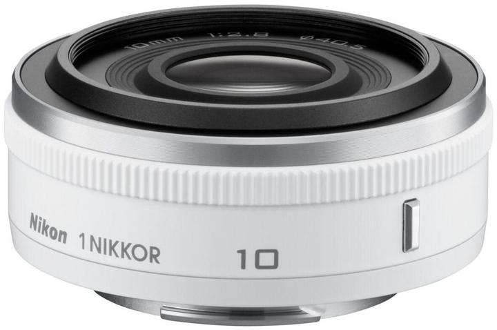 Produktbild Nikon 1 10mm 1:2.8, Lichtstarkes Weitwinkel, Weiss (Nikon 1, Nikon CX)