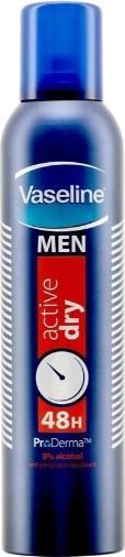 Actual product image Vaseline Men Active Dry 48h - Antiperspirant 250ml (Spray, 250 ml)