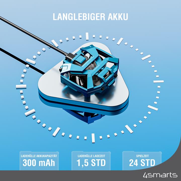 Produktbild 4smarts TWS Bluetooth Kopfhörer GameBuds (keine Geräuschunterdrückung, 24 h, Kabelgebunden)
