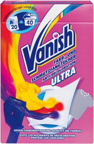 Vanish Ultra (20 Waschgänge, Tücher)