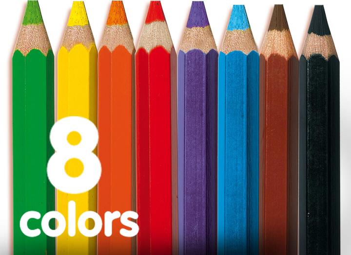 Actual product image Ses Colour pencils (Multicoloured, 8 x)