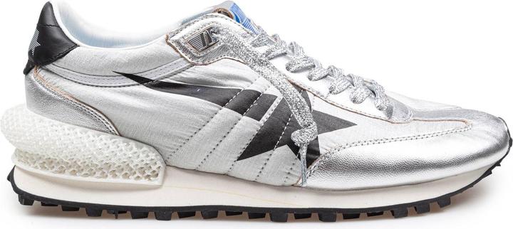 Image du produit Golden Goose running sneakers in leather and nylon color silver/black (40)