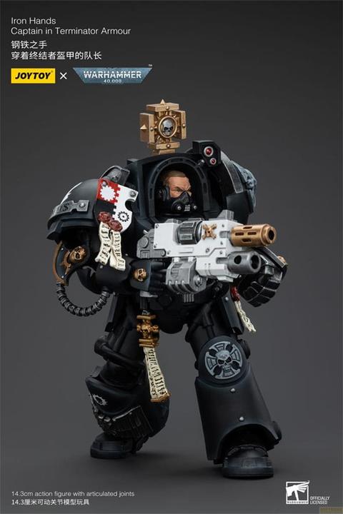 Image du produit Joy Toy Warhammer 40k Figurine 1/18 Iron Hands Captain in Terminator Armour 14 cm