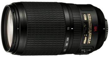 Produktbild Nikon AF-S 70-300mm, f/4.5-5.6G VR (Nikon F, Vollformat)
