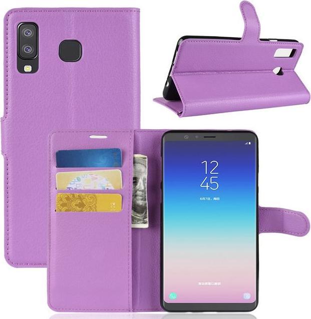 Produktbild MU Classic Litchi Leder Bookcover Series (Samsung Galaxy A9, Samsung Galaxy A8 Star)