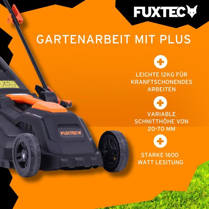 Actual product image Fuxtec Electric lawn mower with cable FX-RME38 (Electrical connection)