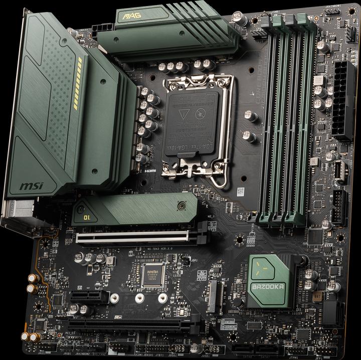 Actual product image MSI MAG B660M BAZOOKA DDR4 (LGA 1700, Intel B660, mATX)