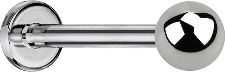 Star Piercing Micro Labret Innengewinde silber mit Kugel (Titan G23, ohne Messing)