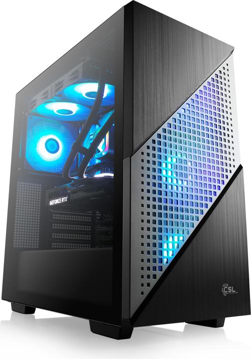 Actual product image CSL Gaming PC M10100 (AMD Ryzen 7 7800X3D, 16 GB, 1000 GB, GeForce RTX 4070)