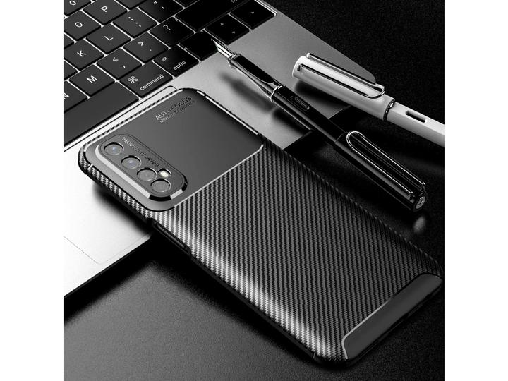 Actual product image Screenguard Realme 7 Cover Carbon Design TPU Case (Realme 7)