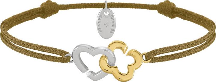 Produktbild Charles Garnier PASSION Herz- und Kleeblatt-Armband aus goldenem Silber (Silber)