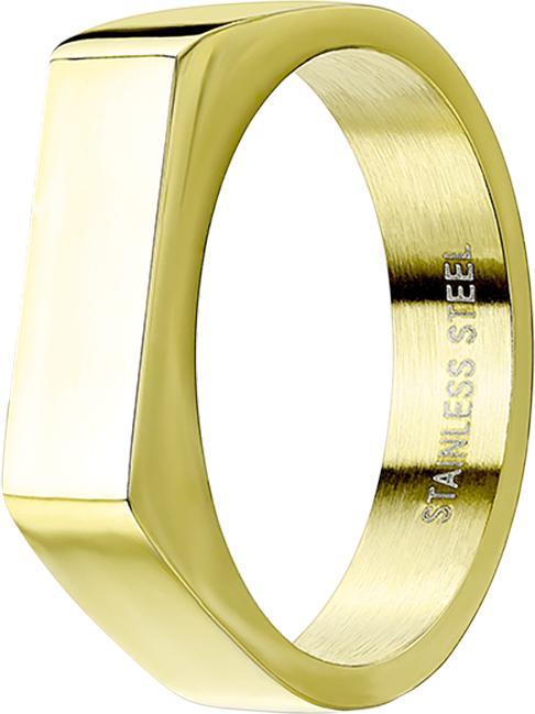 Actual product image Star Piercing Ring gold-plated square flat thin (55, Steel)